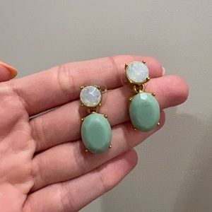 J Crew Teal Dangle Earrings